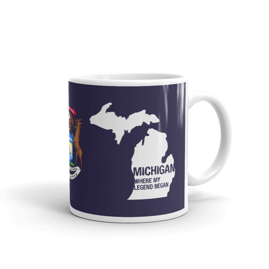 Michigan Great State Where Legend Began Patriot Gift Coffee Ceramic Mug/Cup