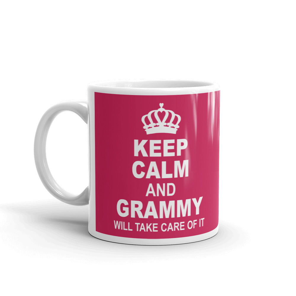 Keep Calm And Grammy Will Take Care of It Gift Coffee Ceramic Pink Mug/Cup