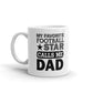 My Favorite Football Star Calls Me Dad Sports Gift Coffee Ceramic Pink Mug/Cup