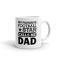 My Favorite Football Star Calls Me Dad Sports Gift Coffee Ceramic Pink Mug/Cup