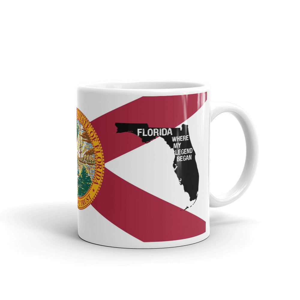 Florida State Where My Legend Began Jacksonville Gift Coffee Ceramic Mug/Cup