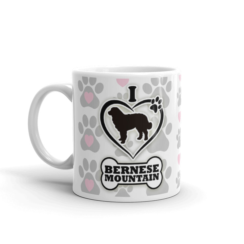 I Love Bernese Mountain Dog Pet Lover Gift Coffee Ceramic Mug/Cup