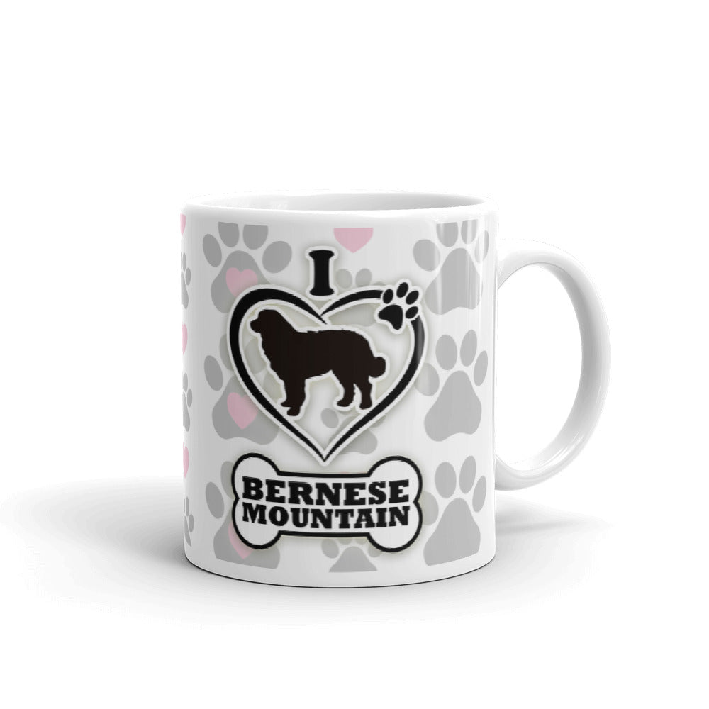 I Love Bernese Mountain Dog Pet Lover Gift Coffee Ceramic Mug/Cup