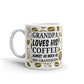 Grandpa Loves His Coffee And Grandkids Gift Coffee Ceramic Mug/Cup