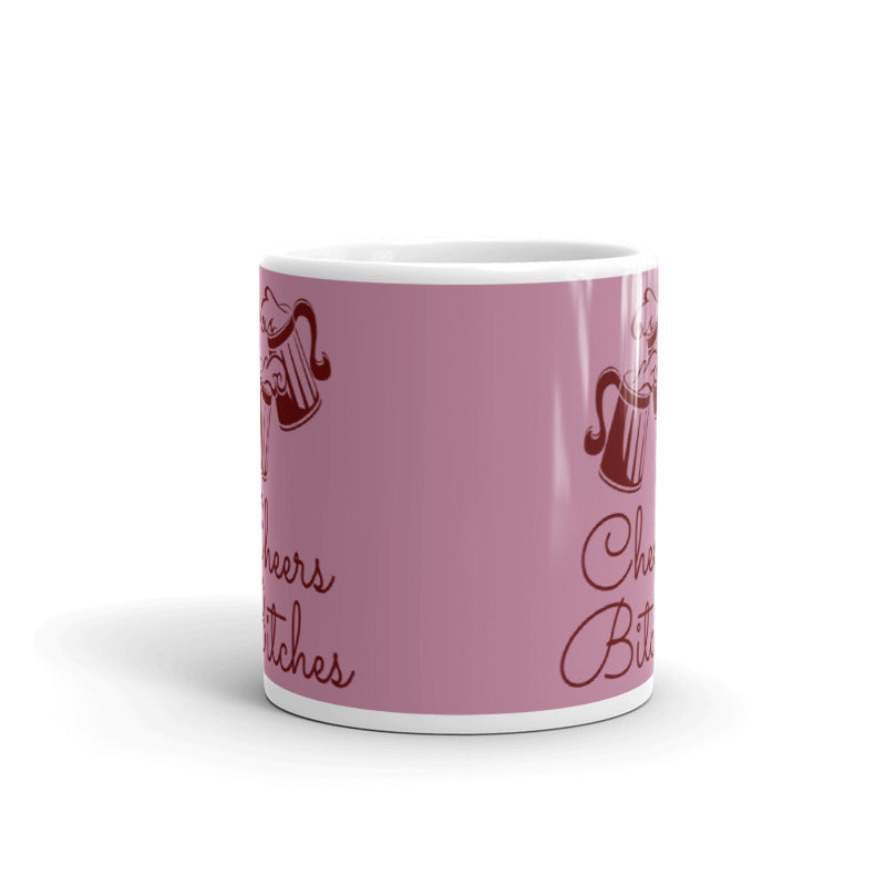 Cheers Bitches Profanity Sassy Lady Coworker Gift Coffee Ceramic Mug/Cup