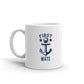 First Mate Nautical Anchor Sailing Themed Gift Coffee Ceramic Mug/Cup