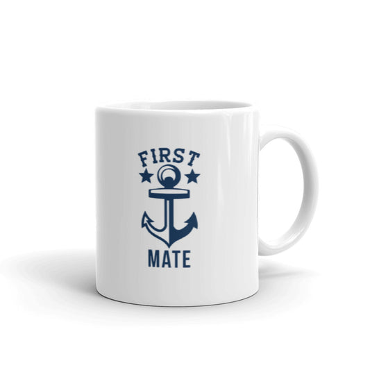 First Mate Nautical Anchor Sailing Themed Gift Coffee Ceramic Mug/Cup
