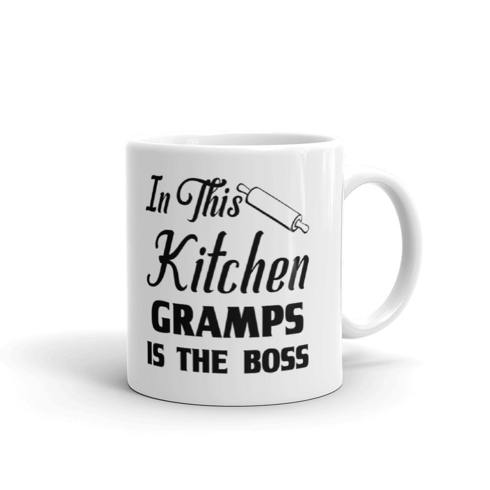 In This Kitchen Gramps The Boss Grandpa Gift Coffee Ceramic Mug/Cup