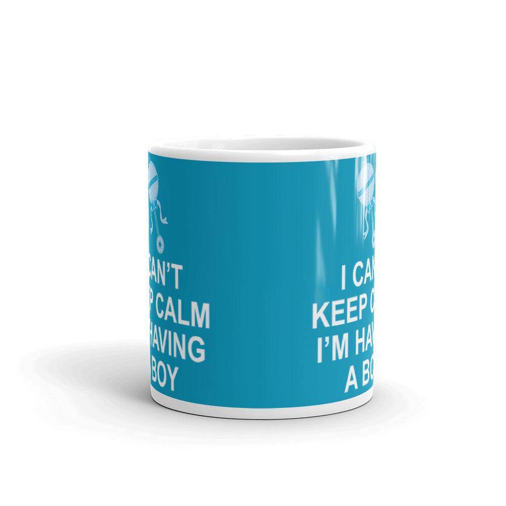 I Can't Keep Calm I'm Having A Boy Gift Coffee Ceramic Mug/Cup
