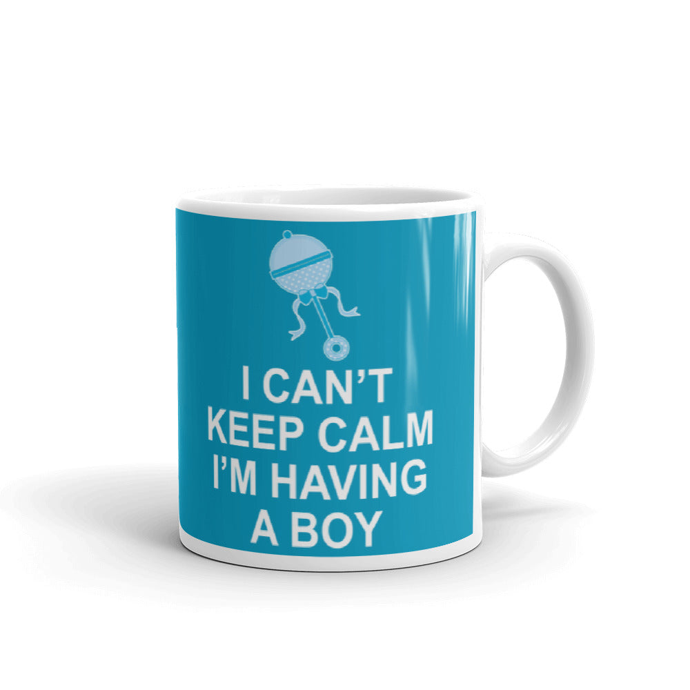 I Can't Keep Calm I'm Having A Boy Gift Coffee Ceramic Mug/Cup