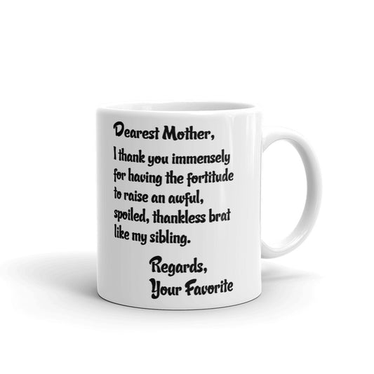 Mothers Day Gifts Dearest Mother Letter From Your Favorite Coffee Mug Tea Cup