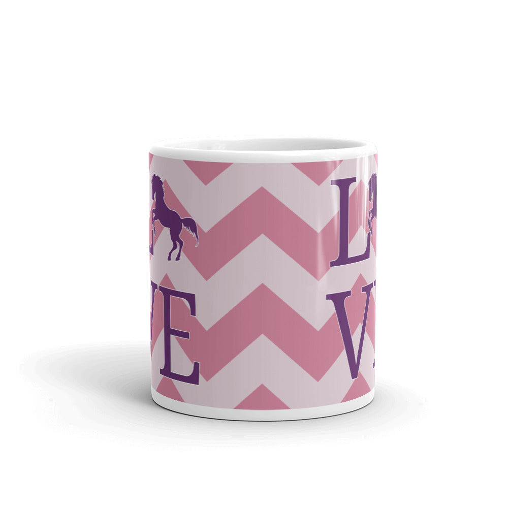 Love Pony Equestrian Horseback Riding Coffee Mug Tea Cup