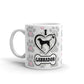 I Love Dog Paw Prints Dog Owner Gifts Lab Dog Coffee Mug Tea Cup