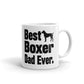 Dog Lover Gifts Best Boxer Dad Ever Pet Owner Rescue Coffee Mug Tea Cup