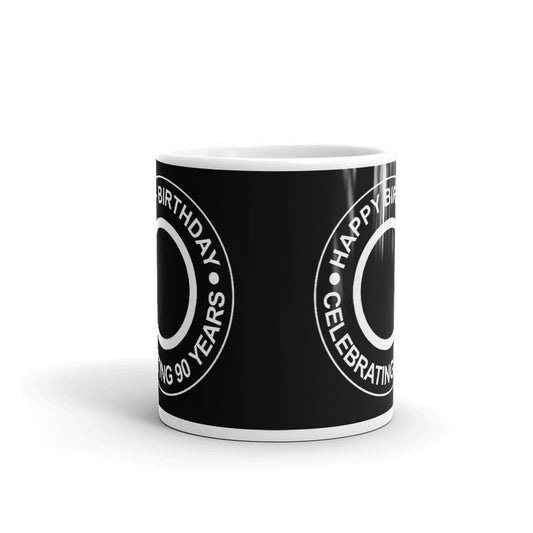 90th Birthday Gifts Happy Birthday Celebrating 90 Years Coffee Mug Tea Cup