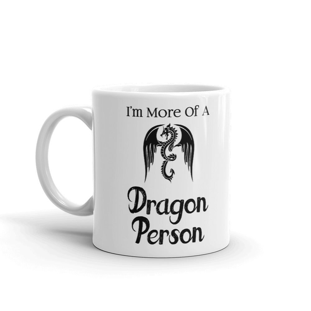 Gamer Gifts I'm More of a Dragon Person Nerd Gaming Dragon Coffee Mug Tea Cup