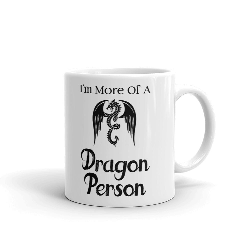 Gamer Gifts I'm More of a Dragon Person Nerd Gaming Dragon Coffee Mug Tea Cup