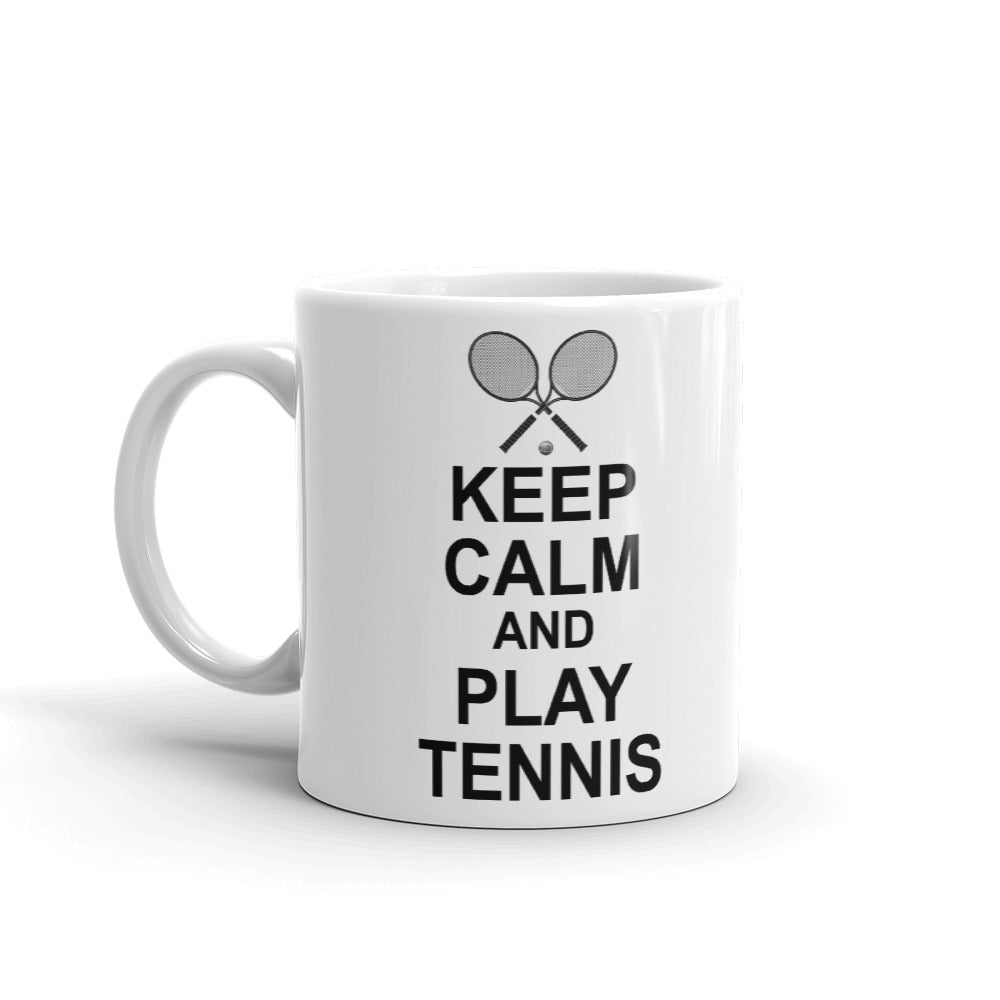 Tennis Lovers Gifts Keep Calm and Play Tennis Sports Team Coffee Mug Tea Cup
