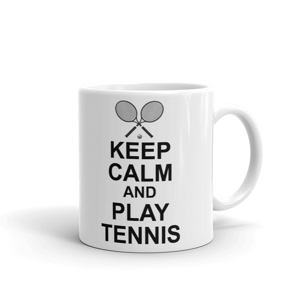 Tennis Lovers Gifts Keep Calm and Play Tennis Sports Team Coffee Mug Tea Cup