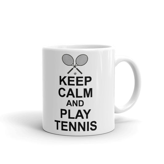 Tennis Lovers Gifts Keep Calm and Play Tennis Sports Team Coffee Mug Tea Cup
