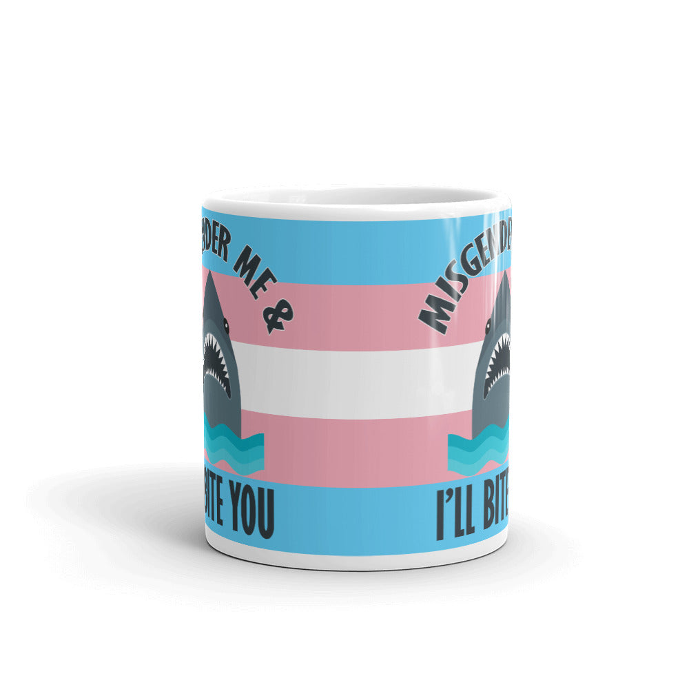 Misgender Me And  I'll Bite You Coffee Mug Tea Mug