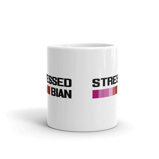 Streesednian Stressed Lesbian Funny Coffee Mug Tea Cup
