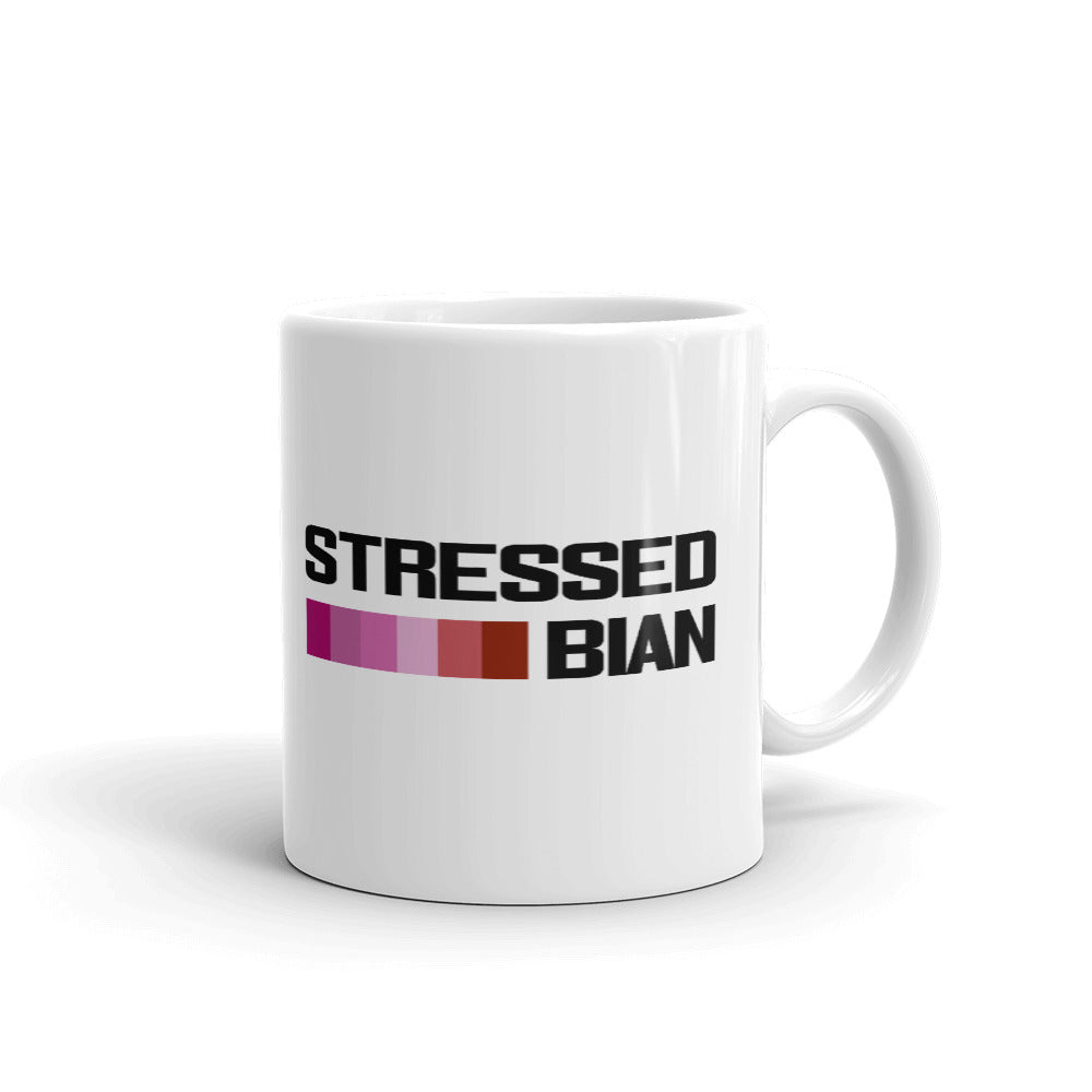 Streesednian Stressed Lesbian Funny Coffee Mug Tea Cup