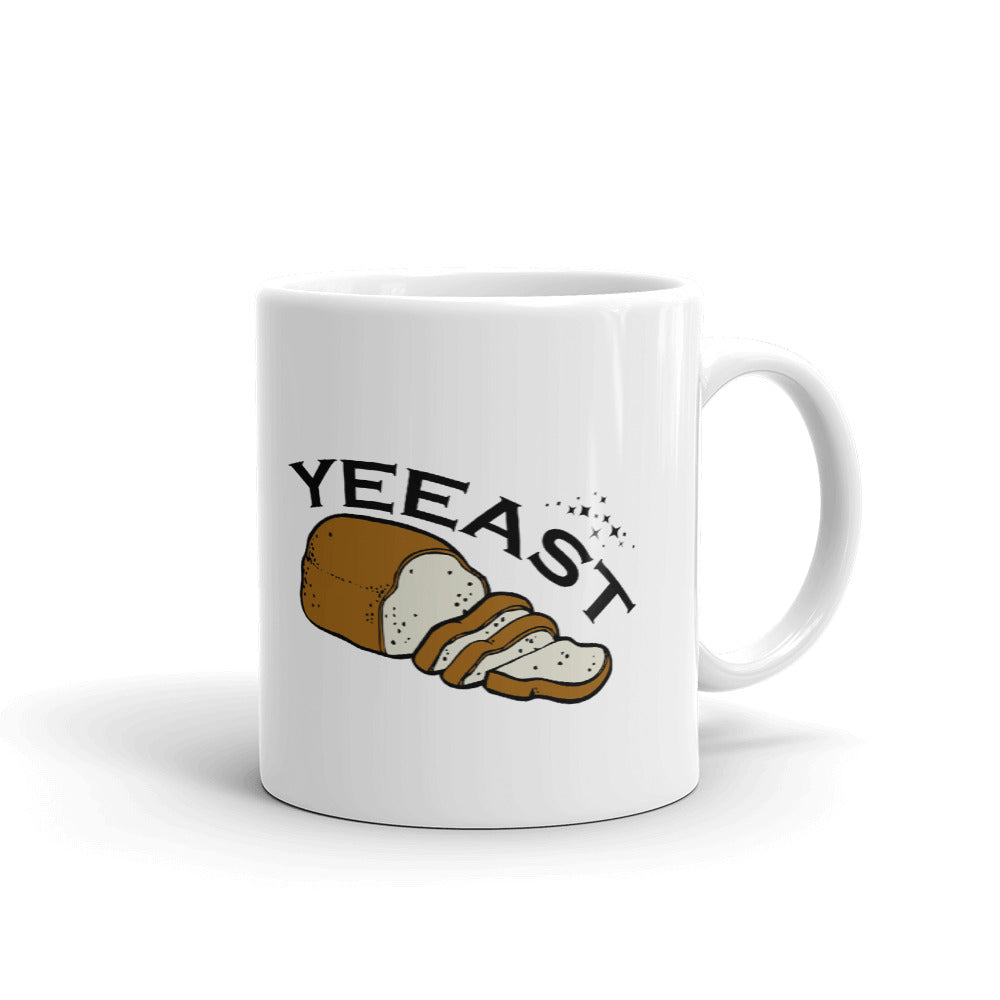 Yeeast Bread Loaf With Slices Coffee Tea Ceramic Mug/Cup