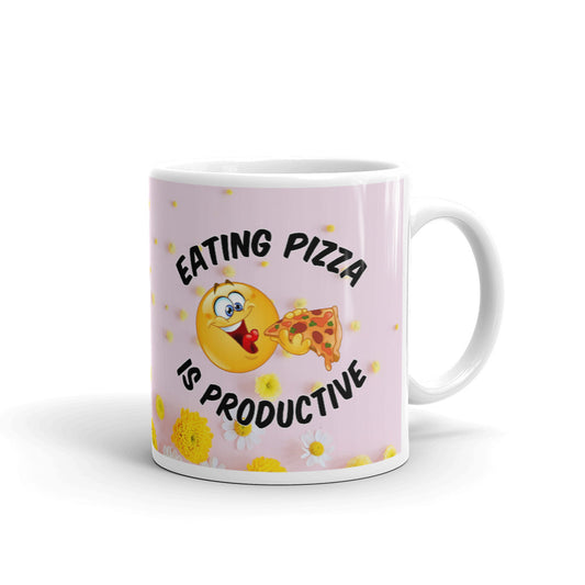 Eating Pizza Is Productive Coffee Tea Ceramic Mug/Cup