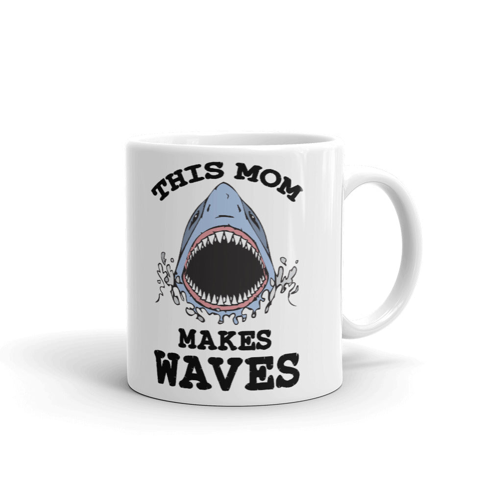 This Mom Makes Waves Gift Coffee Mug Tea Cup