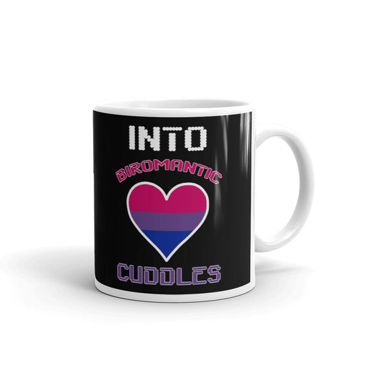 Into Biromantic Cuddles White Print Coffee Mug Tea Cup