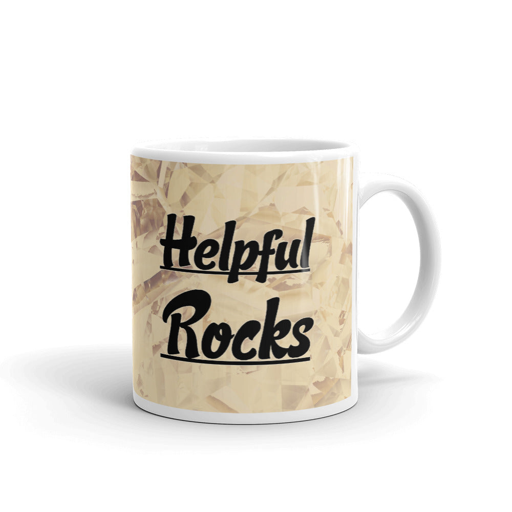 Helping Rocks Healing Crystals Coffee Mug Tea Cup
