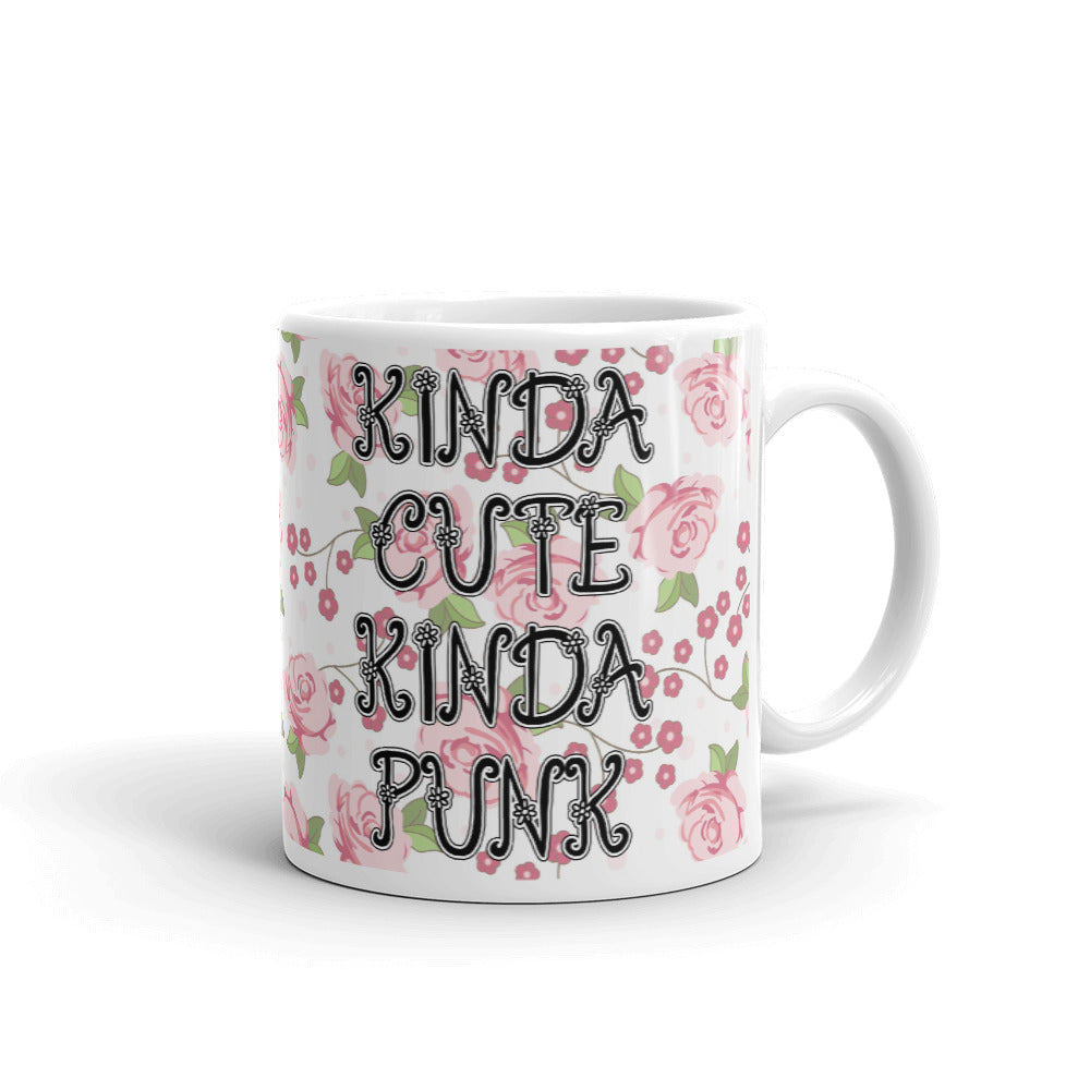 Kinda Cute Kinda Punk Funny Novelty Coffee Mug Tea Cup