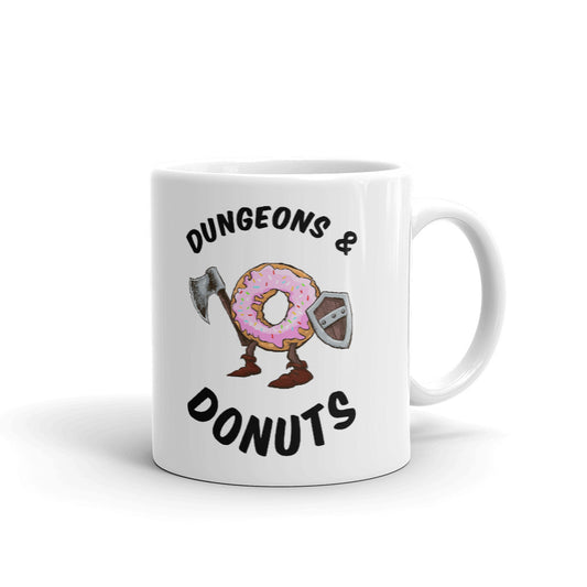Dungeons And Donuts Novelty Gift Coffee Mug Tea Cup