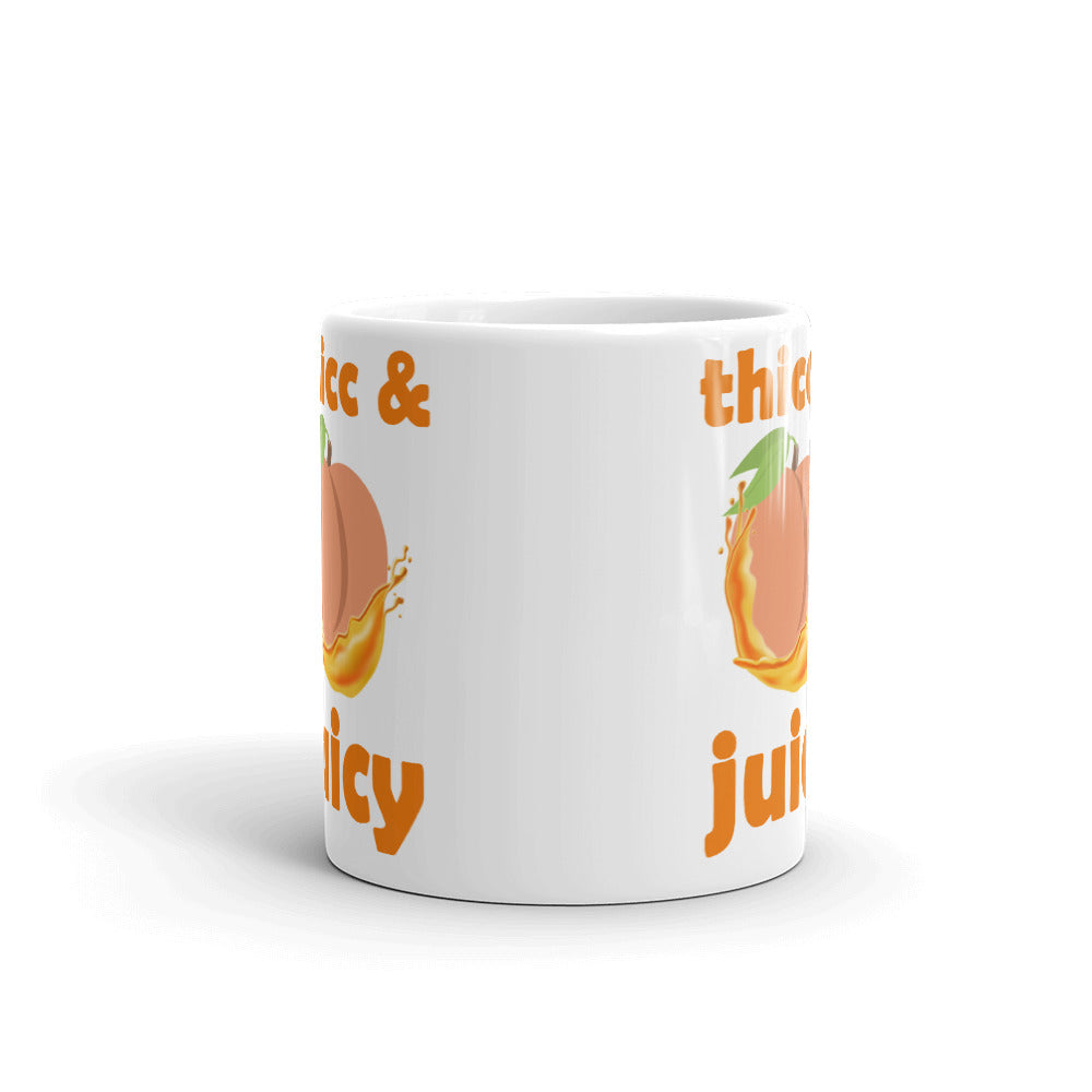 Thicc And Juicy Novelty Gift Coffee Mug Tea Cup