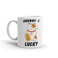 Chubby & Lucky Print Unique Cup Gift Coffee Tea Ceramic Mug
