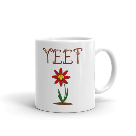 Yeet Flower Beautiful Unique Cup Gift Coffee Tea Ceramic Mug