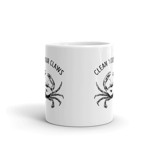 Clean Your Clams Unique Cup Gift Coffee Tea Ceramic Mug