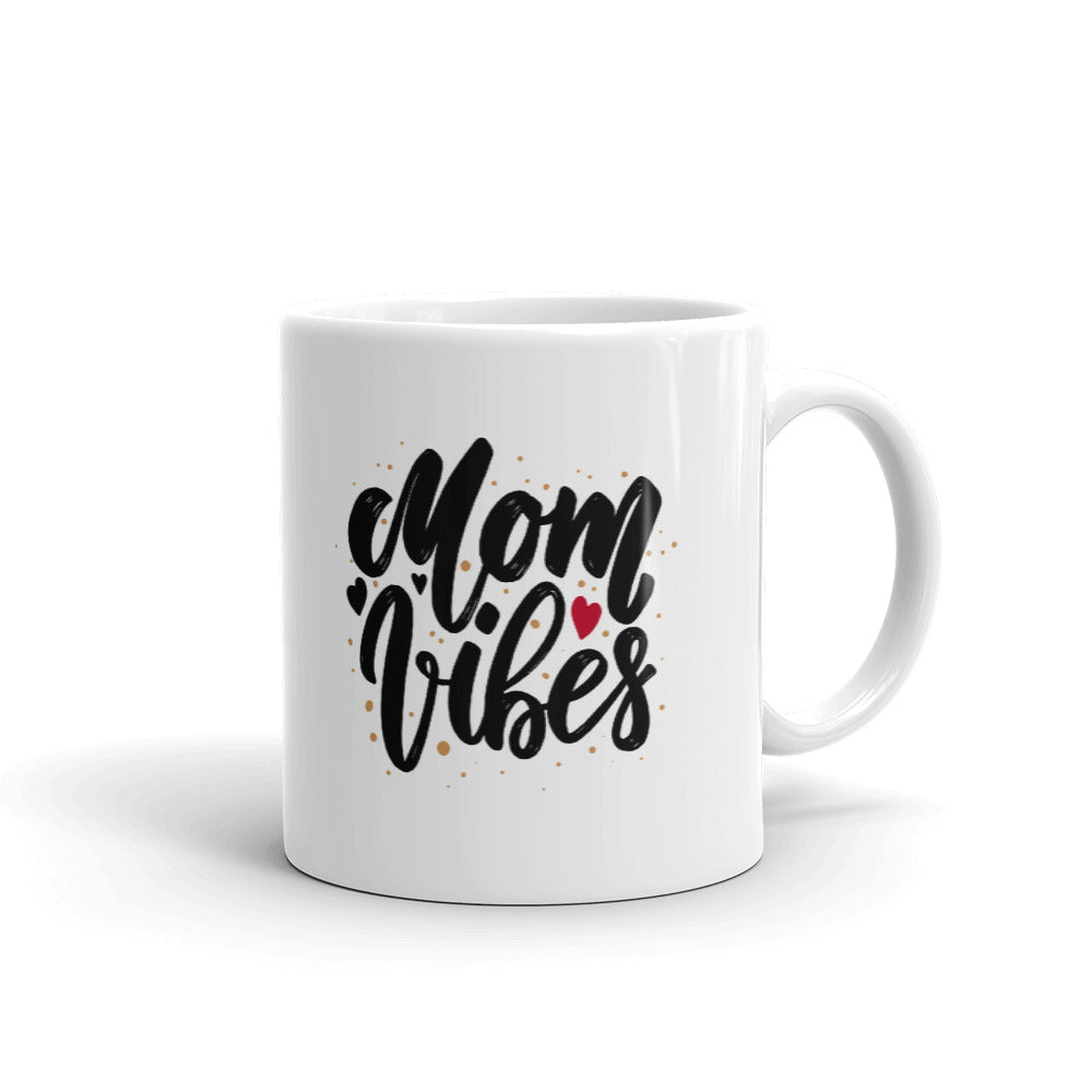 Mom Vibes Print Unique Cup Gift Coffee Tea Ceramic Mug