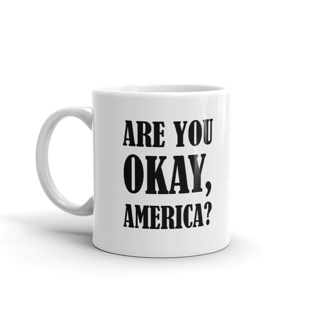 Are You Ok America Unique Cup Gift Coffee Tea Ceramic Mug