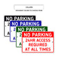 No parking 24hr access required at all times aluminum metal sign