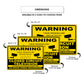 Warning these premises are protected by cctv aluminum metal sign