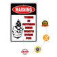 Warning thee is nothing here worth dying for aluminum metal sign