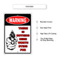 Warning thee is nothing here worth dying for aluminum metal sign