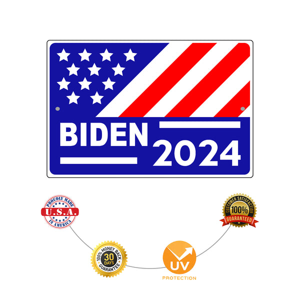 Joe Biden 2024 Election Aluminum Metal Sign - Sign Fever