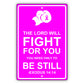 The lord will fight for you You need only to be still aluminum metal sign