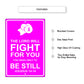 The lord will fight for you You need only to be still aluminum metal sign