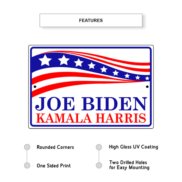 Joe Biden Kamala Harris Aluminum Metal Sign - Sign Fever