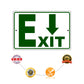 Down arrow exit aluminum metal sign