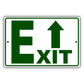 Up arrow exit aluminum metal sign
